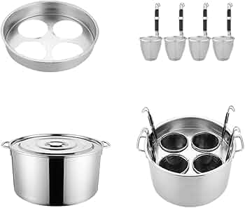 Amazon｜TVT業務用店舗用 そばゆで釜 茹麺鍋セット 深型 パスタ